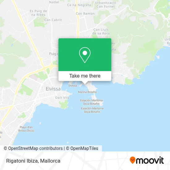 Rigatoni Ibiza map