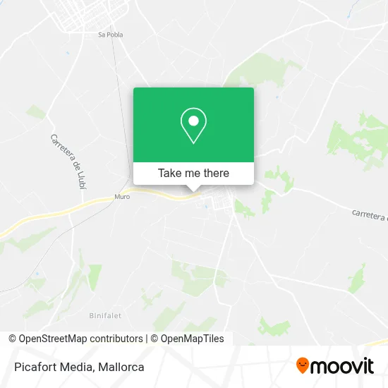 Picafort Media map
