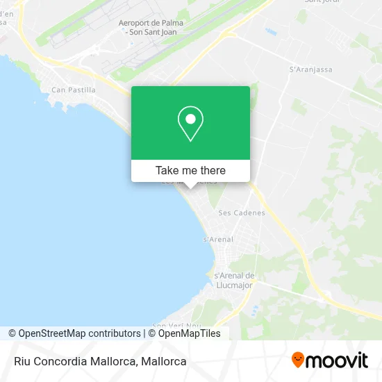 Riu Concordia Mallorca map