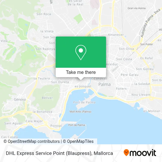 DHL Express Service Point (Blaupress) map