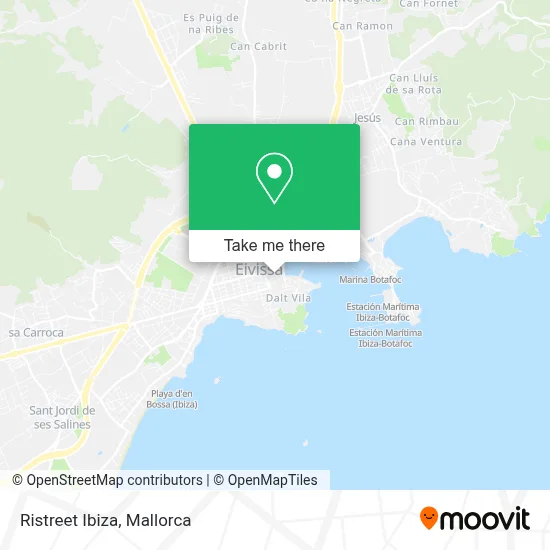 Ristreet Ibiza map