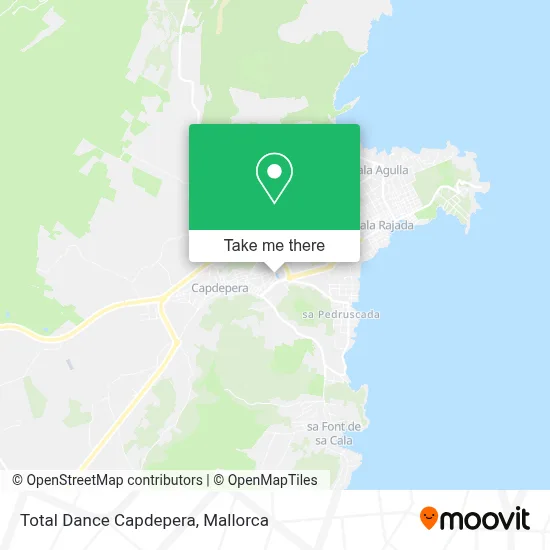 Total Dance Capdepera map