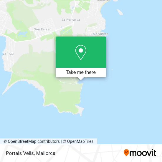 Portals Vells map