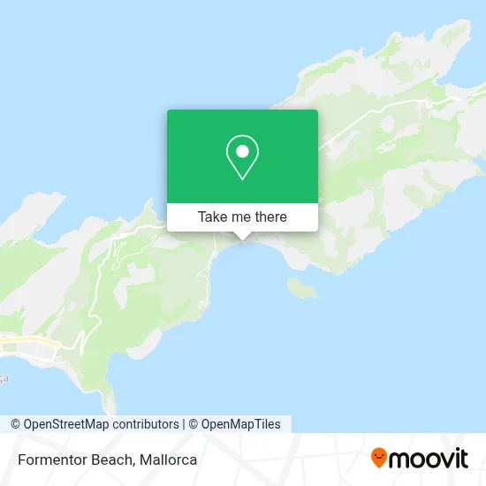 Formentor Beach map