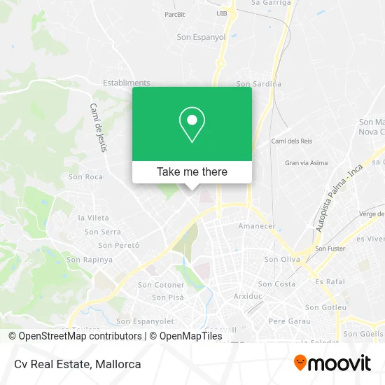 Cv Real Estate map