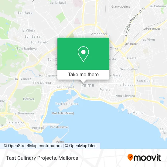 Tast Culinary Projects map