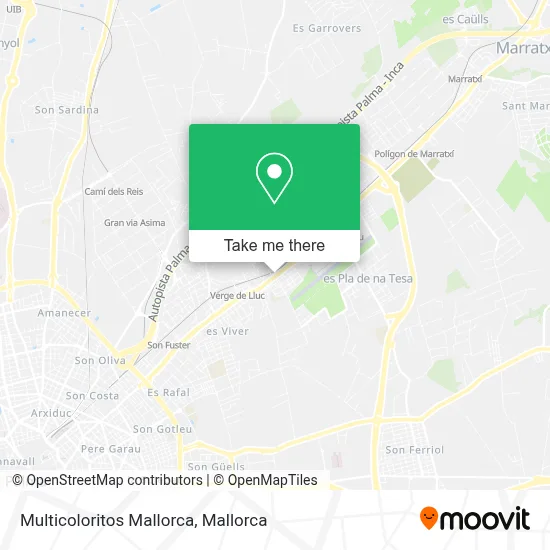 Multicoloritos Mallorca map