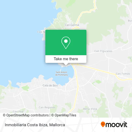 Inmobiliaria Costa Ibiza map