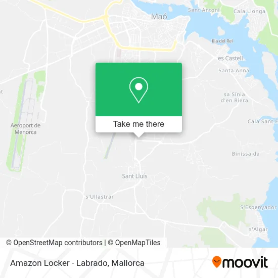Amazon Locker - Labrado map