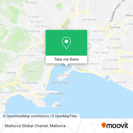 Mallorca Global Charter map