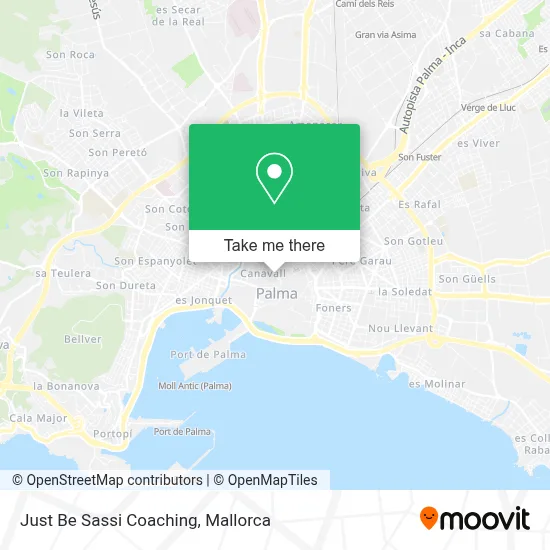 Just Be Sassi Coaching map