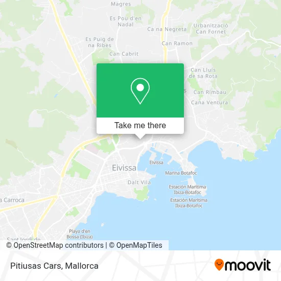Pitiusas Cars map