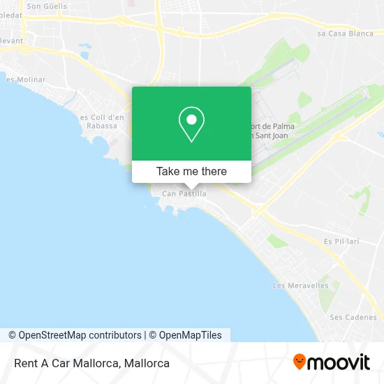 Rent A Car Mallorca map