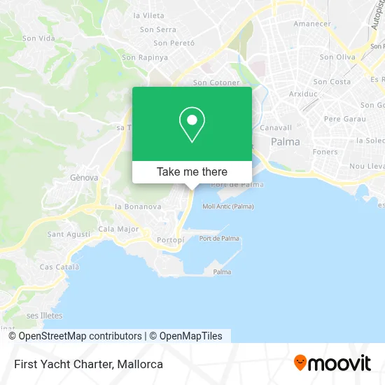 First Yacht Charter map