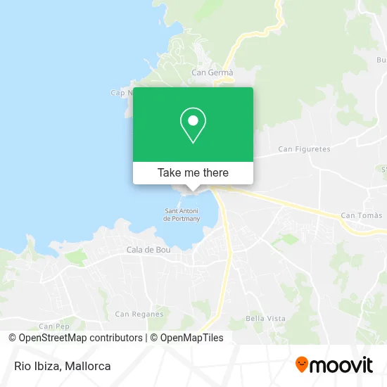 Rio Ibiza map