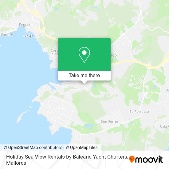 Holiday Sea View Rentals by Balearic Yacht Charters map