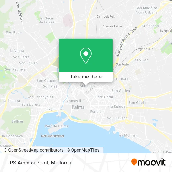 Ups Access Point map