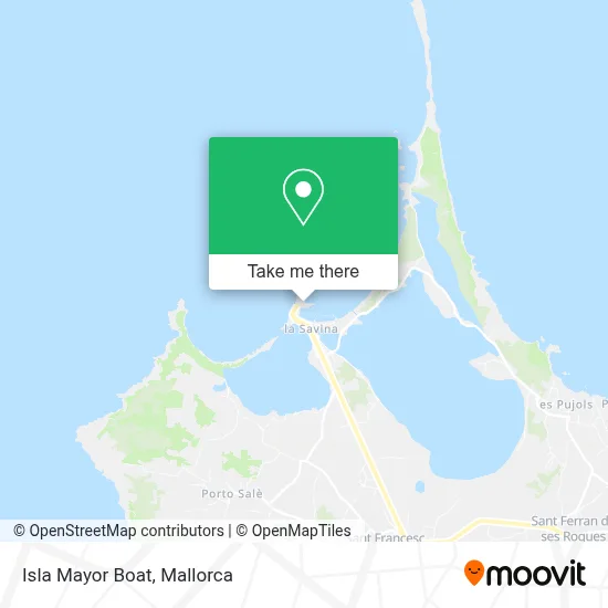 Isla Mayor Boat map