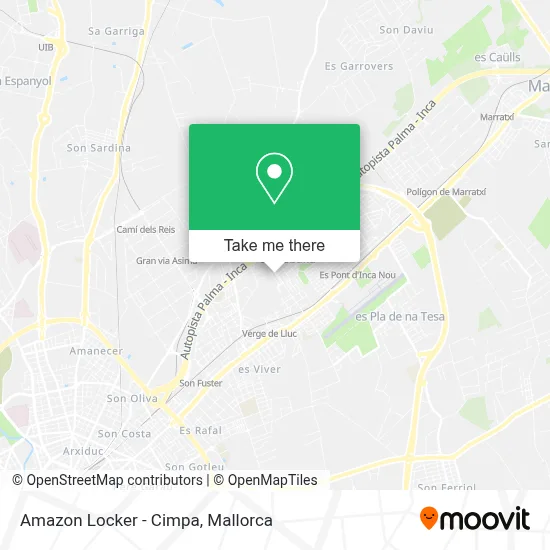 Amazon Locker - Cimpa map