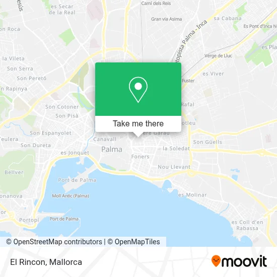 El Rincon map