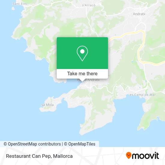 Restaurant Can Pep map