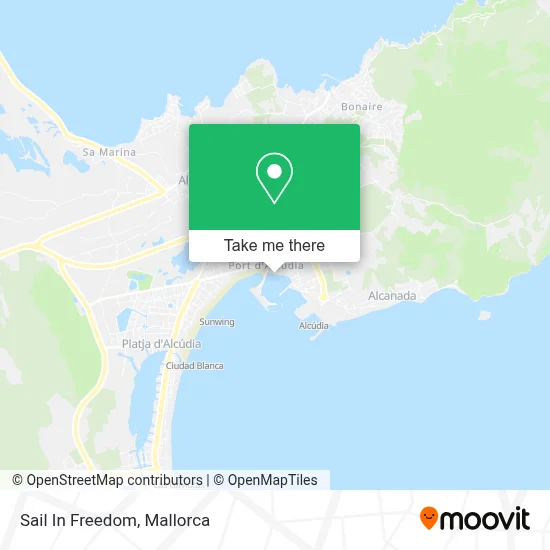 Sail In Freedom map