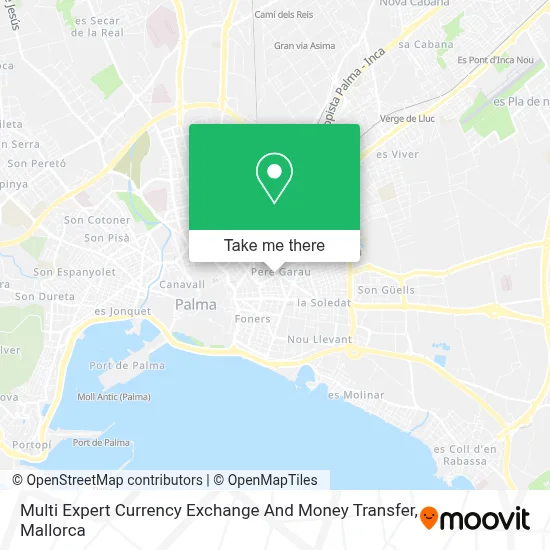 Multi Expert Currency Exchange And Money Transfer map