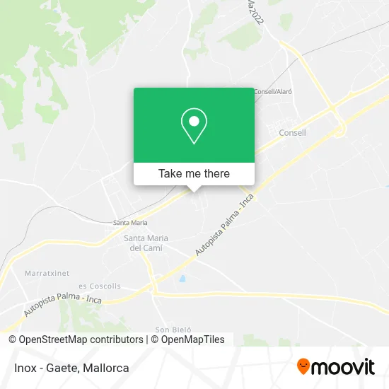 Inox - Gaete map