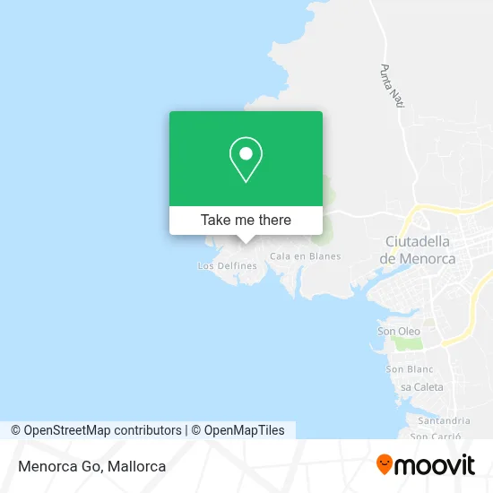 Menorca Go map