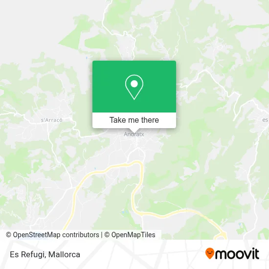 Es Refugi map