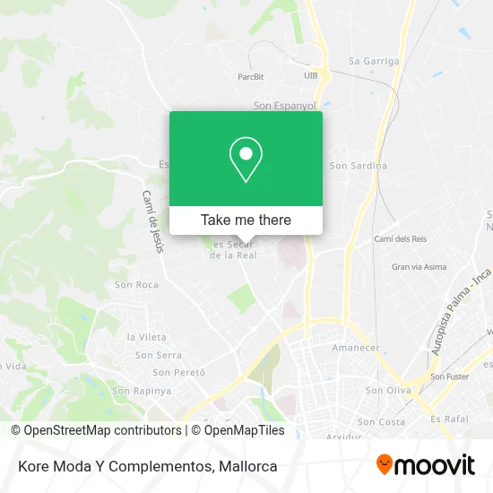 Kore Moda Y Complementos map