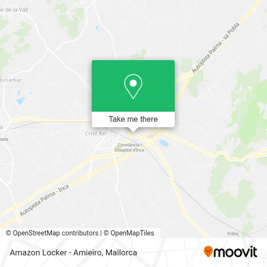 Amazon Locker - Amieiro map