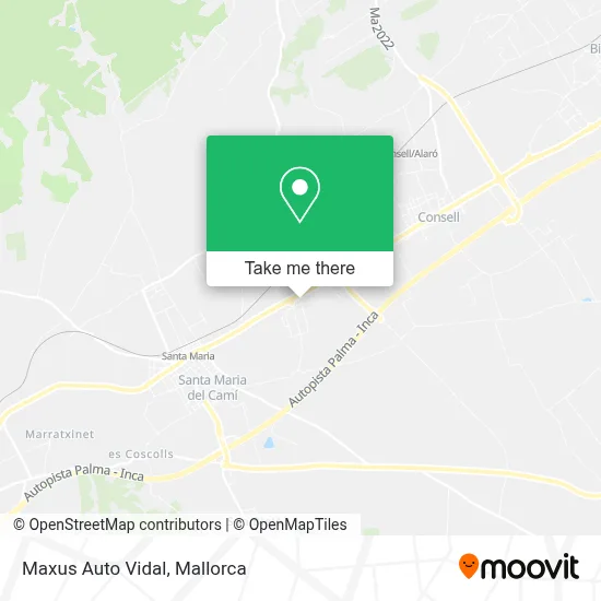 Maxus Auto Vidal map