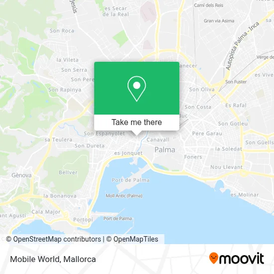 Mobile World map