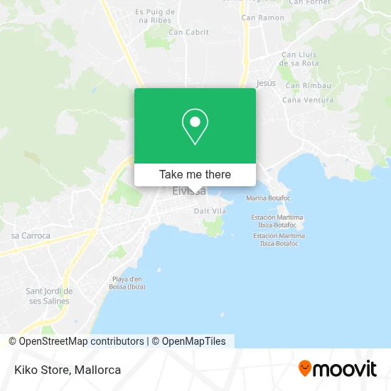 Kiko Store map
