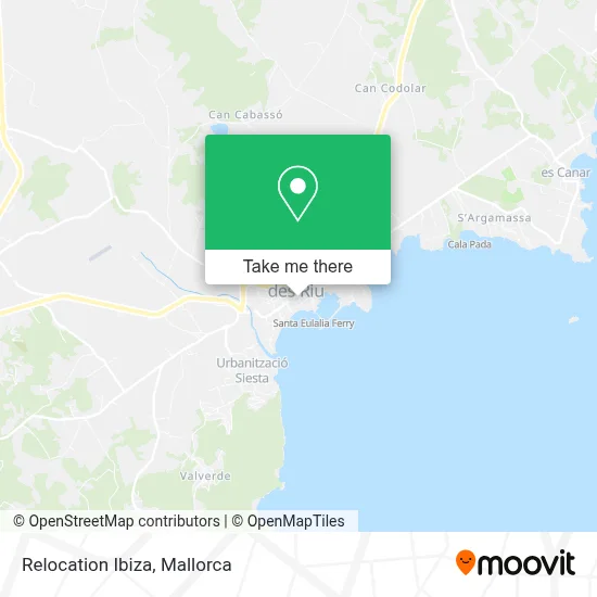 Relocation Ibiza map
