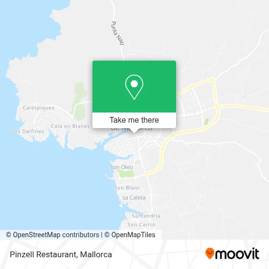 Pinzell Restaurant map