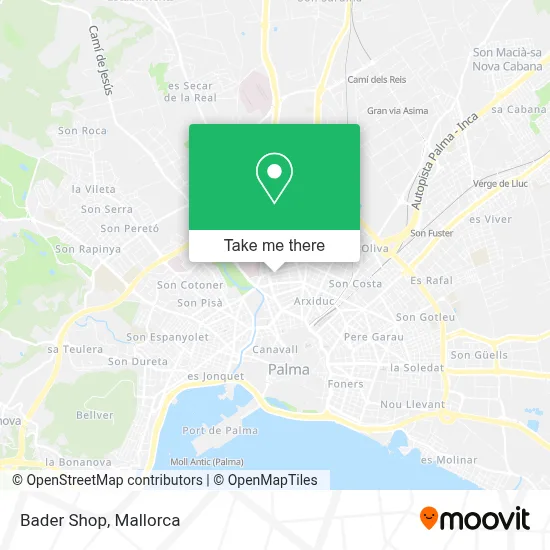 Bader Shop map
