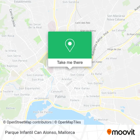 Parque Infantil Can Alonso map