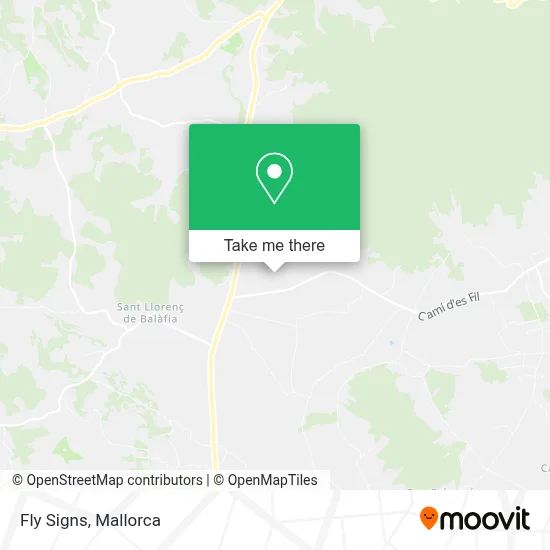 Fly Signs map