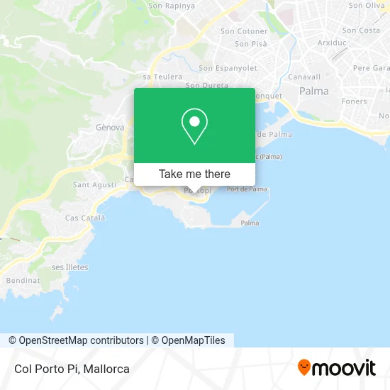 Col Porto Pi map