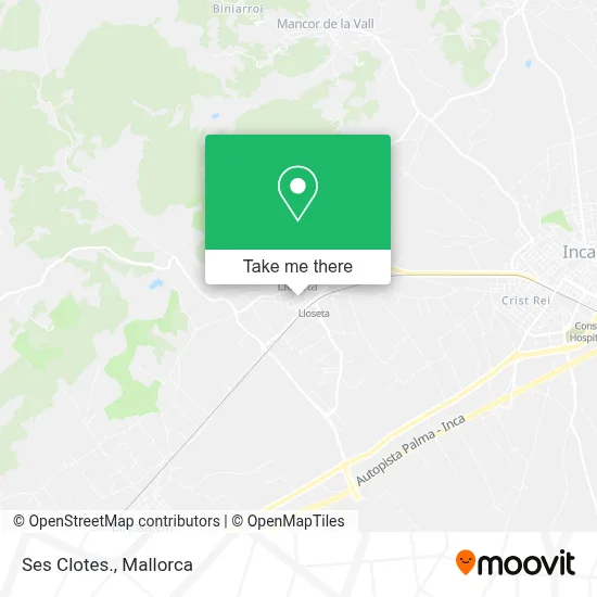 Ses Clotes. map