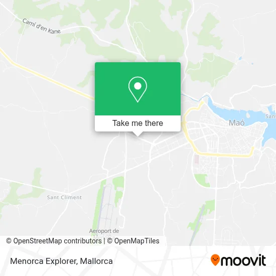 Menorca Explorer map