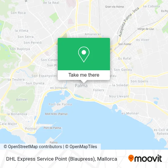 DHL Express Service Point (Blaupress) map