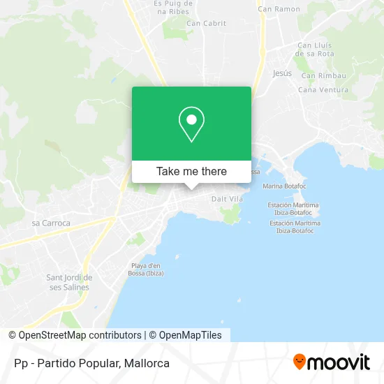 Pp - Partido Popular map