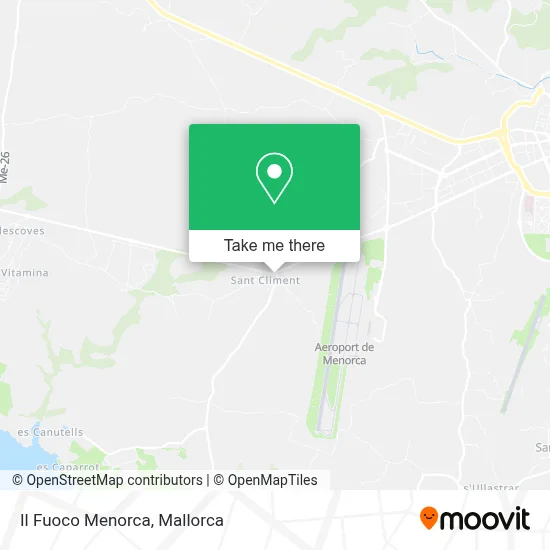 Il Fuoco Menorca map