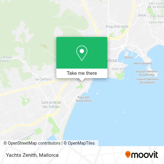 Yachts Zenith map