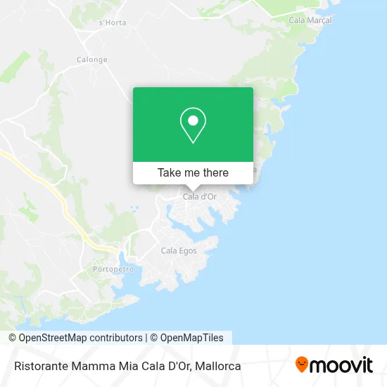 Ristorante Mamma Mia Cala D'Or map