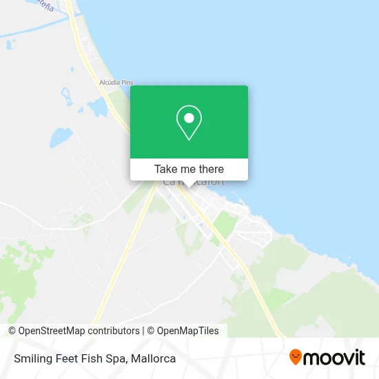 Smiling Feet Fish Spa map