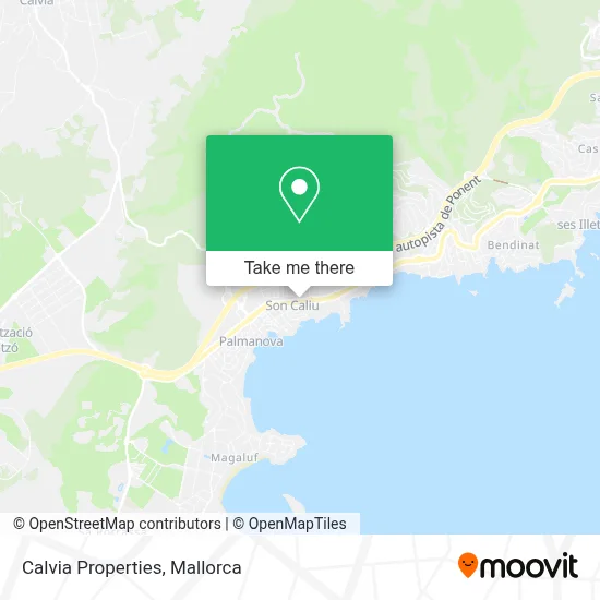 Calvia Properties map